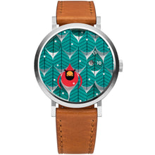 Load image into Gallery viewer, Asterisk x Charley Harper Coniferous Cardinal Jump Hour Automatic - Add-on