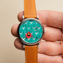 Load image into Gallery viewer, Asterisk x Charley Harper Coniferous Cardinal Jump Hour Automatic - Add-on