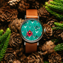 Load image into Gallery viewer, Asterisk x Charley Harper Coniferous Cardinal Jump Hour Automatic