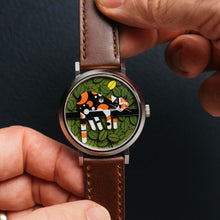 Load image into Gallery viewer, Asterisk x Charley Harper Limp on a Limb Jump Hour Automatic