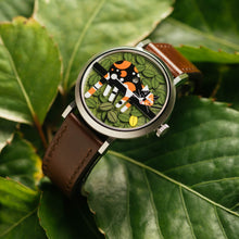 Load image into Gallery viewer, Asterisk x Charley Harper Limp on a Limb Jump Hour Automatic