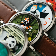 Load image into Gallery viewer, Asterisk x Charley Harper Limp on a Limb Jump Hour Automatic