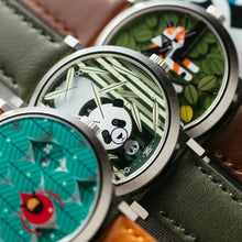 Load image into Gallery viewer, Asterisk x Charley Harper Panda Panda Jump Hour Automatic - Add-on