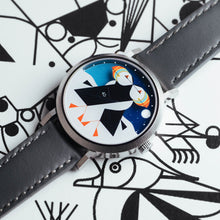 Load image into Gallery viewer, Asterisk x Charley Harper Puffins Passing Day &amp; Night