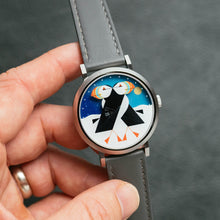 Load image into Gallery viewer, Asterisk x Charley Harper Puffins Passing Day &amp; Night