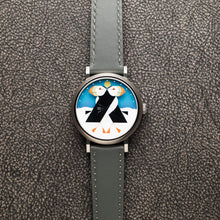 Load image into Gallery viewer, Asterisk x Charley Harper Puffins Passing Day &amp; Night