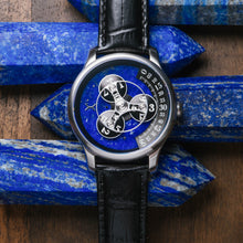 Load image into Gallery viewer, *Triptych Automatic Wandering Hour Stone Edition Lapis Lazuli
