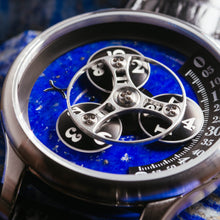 Load image into Gallery viewer, *Triptych Automatic Wandering Hour Stone Edition Lapis Lazuli