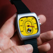 Load image into Gallery viewer, Xeric Retroscope Jump Hour Caution Yellow