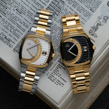 Load image into Gallery viewer, Timeline Retrograde Automatic Two-tone Gold Silver