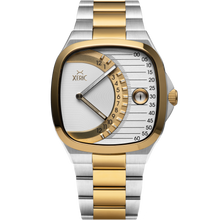 Load image into Gallery viewer, Timeline Retrograde Automatic Two-tone Gold Silver