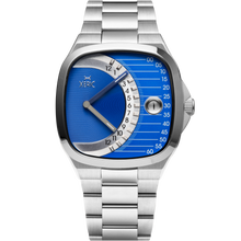 Load image into Gallery viewer, Timeline Retrograde Automatic Blue