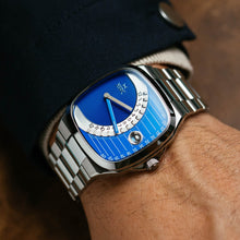Load image into Gallery viewer, Timeline Retrograde Automatic Blue