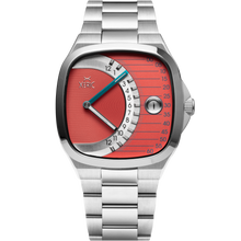 Load image into Gallery viewer, Timeline Retrograde Automatic Coral