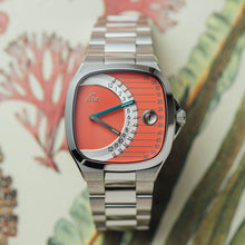 Load image into Gallery viewer, Timeline Retrograde Automatic Coral