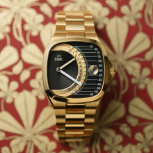 Load image into Gallery viewer, Timeline Retrograde Automatic Gold Black