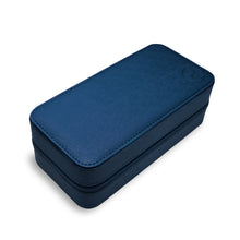 Load image into Gallery viewer, *Xeric Two-watch Prussian Blue Saffiano Travel Case