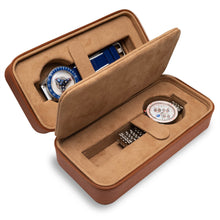 Load image into Gallery viewer, *Xeric Two-watch Tan Saffiano Travel Case