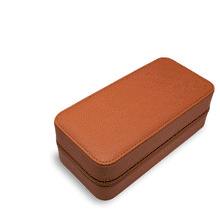 Load image into Gallery viewer, *Xeric Two-watch Tan Saffiano Travel Case