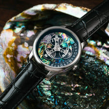 Load image into Gallery viewer, Triptych Automatic Wandering Hour Stone Edition Abalone
