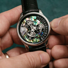 Load image into Gallery viewer, Triptych Automatic Wandering Hour Stone Edition Abalone