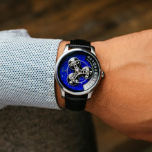 Load image into Gallery viewer, *Triptych Automatic Wandering Hour Stone Edition Lapis Lazuli