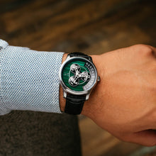 Load image into Gallery viewer, *Triptych Automatic Wandering Hour Stone Edition Malachite