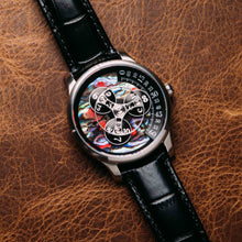 Load image into Gallery viewer, Triptych Automatic Wandering Hour Stone Edition Red Abalone