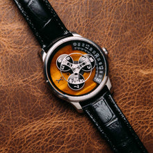 Load image into Gallery viewer, Triptych Automatic Wandering Hour Stone Edition Tigerseye