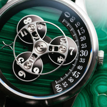 Load image into Gallery viewer, *Triptych Automatic Wandering Hour Stone Edition Malachite