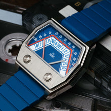 Load image into Gallery viewer, Xeric Volta Double Retrograde Silver Blue