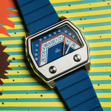 Load image into Gallery viewer, Xeric Volta Double Retrograde Silver Blue