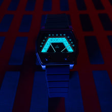 Load image into Gallery viewer, Xeric Volta Double Retrograde Silver Blue
