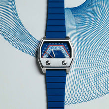 Load image into Gallery viewer, Xeric Volta Double Retrograde Silver Blue