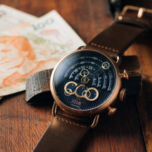 Load image into Gallery viewer, *Halograph Chrono Sapphire Rose Gold Indigo