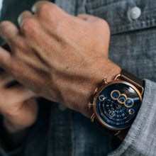 Load image into Gallery viewer, *Halograph Chrono Sapphire Rose Gold Indigo
