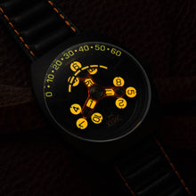 Load image into Gallery viewer, *Scrambler Automatic Wandering Hour Black Orange