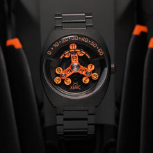 Load image into Gallery viewer, *Scrambler Automatic Wandering Hour Black Orange