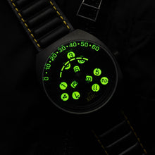 Load image into Gallery viewer, *Scrambler Automatic Wandering Hour Black Yellow