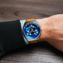 Load image into Gallery viewer, *Scrambler Automatic Wandering Hour Blue Tan