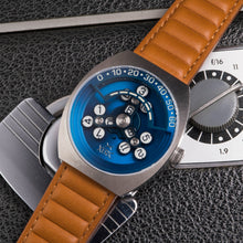 Load image into Gallery viewer, *Scrambler Automatic Wandering Hour Blue Tan