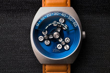 Load image into Gallery viewer, *Scrambler Automatic Wandering Hour Blue Tan