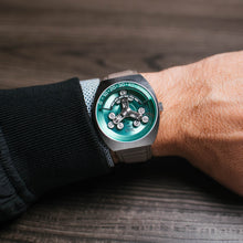 Load image into Gallery viewer, *Scrambler Automatic Wandering Hour Aqua Gray