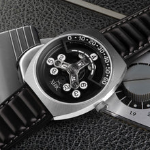 Load image into Gallery viewer, *Scrambler Automatic Wandering Hour Steel Black
