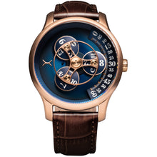 Load image into Gallery viewer, Triptych Automatic Wandering Hour Rose Gold Ocean