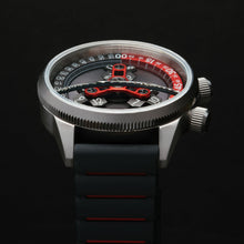 Load image into Gallery viewer, *Xeric Vendetta II Automatic Wandering Hour Black Gray Red