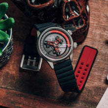 Load image into Gallery viewer, *Xeric Vendetta II Automatic Wandering Hour Black Gray Red