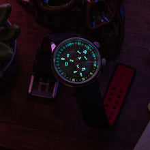 Load image into Gallery viewer, *Xeric Vendetta II Automatic Wandering Hour Black Gray Red