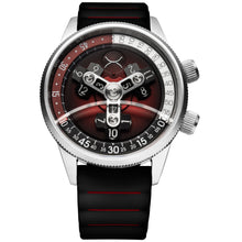 Load image into Gallery viewer, *Xeric Vendetta II Automatic Wandering Hour Oxblood Black
