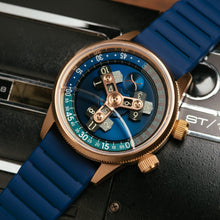 Load image into Gallery viewer, *Xeric Vendetta II Automatic Wandering Hour Rose Gold Indigo